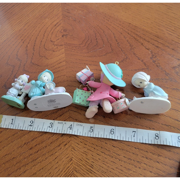 Vintage Precious Moments Resin Plastic Holidays Sculptures Figurines Lot of 4 - Picture 2 of 16